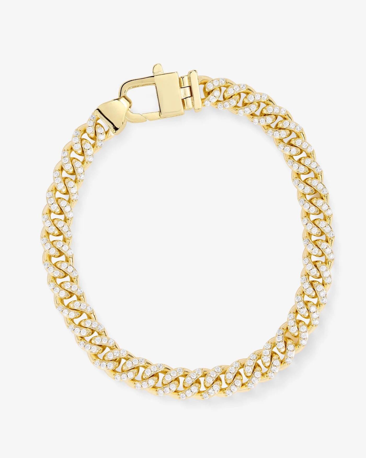 Pavé Julian Cuban Chain Bracelet
