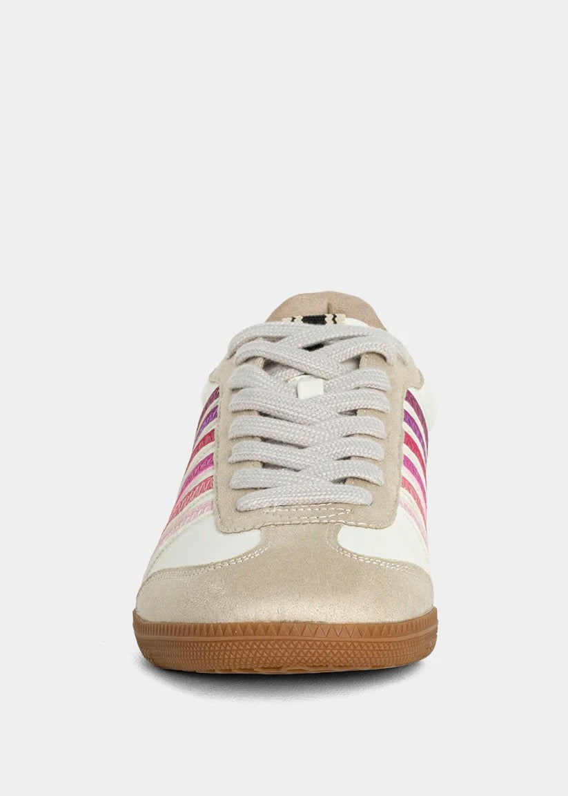 Stevie tennis shoe shown on model - back view - BLVD Boutik