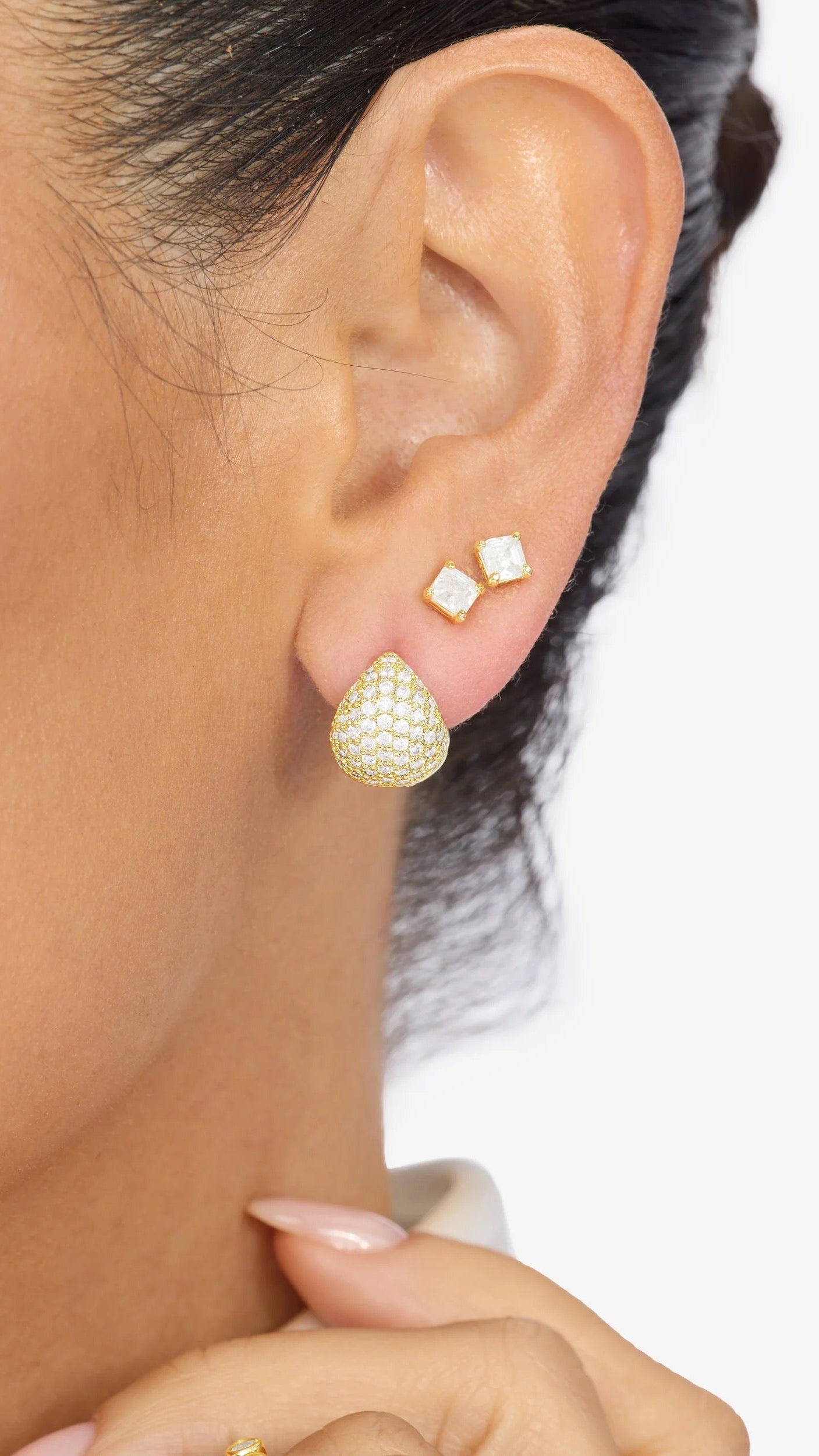 Lil' Norah Pavé Earrings