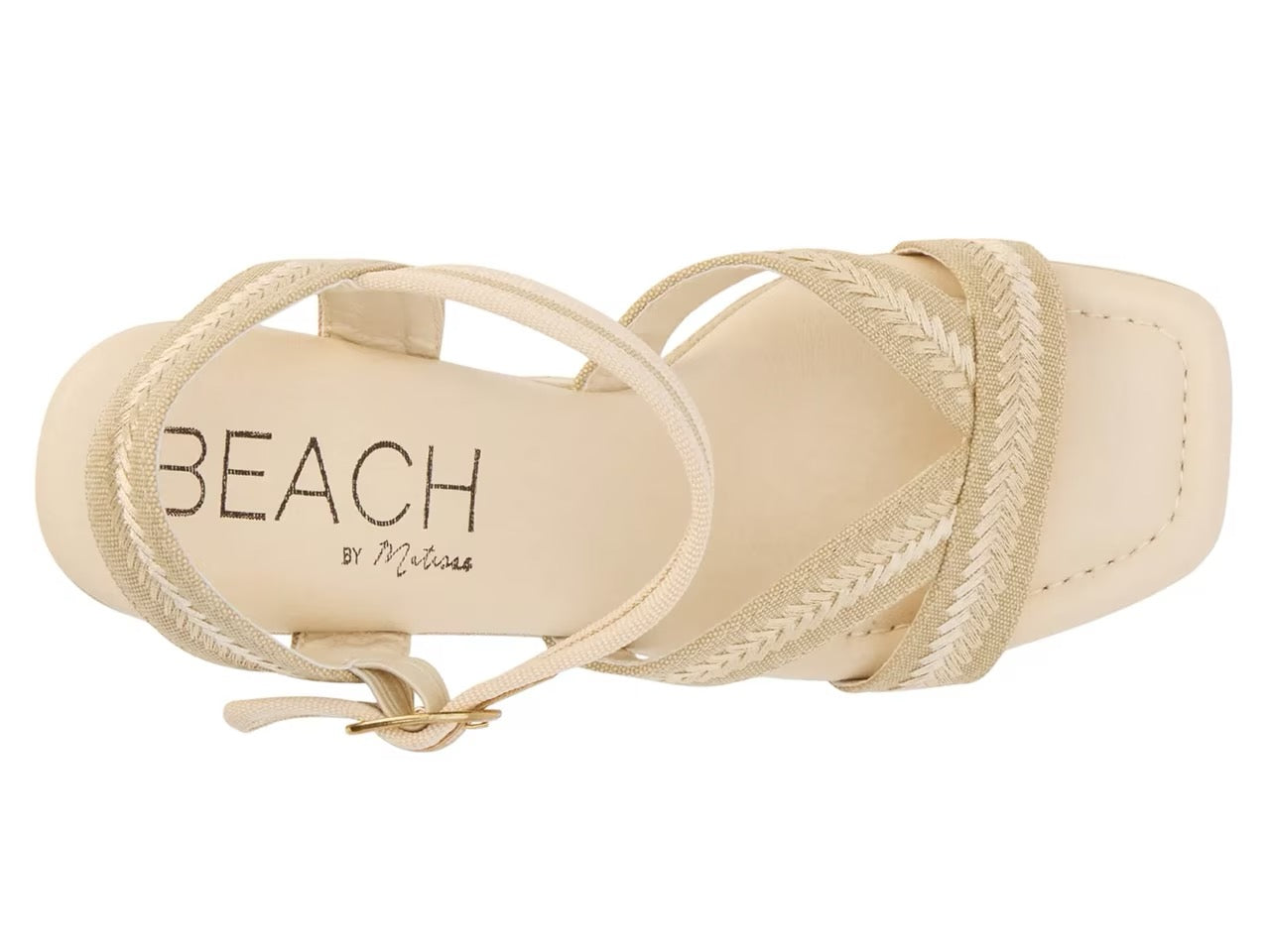 Adelaide sandal in natural shown on model - styled view - BLVD Boutik