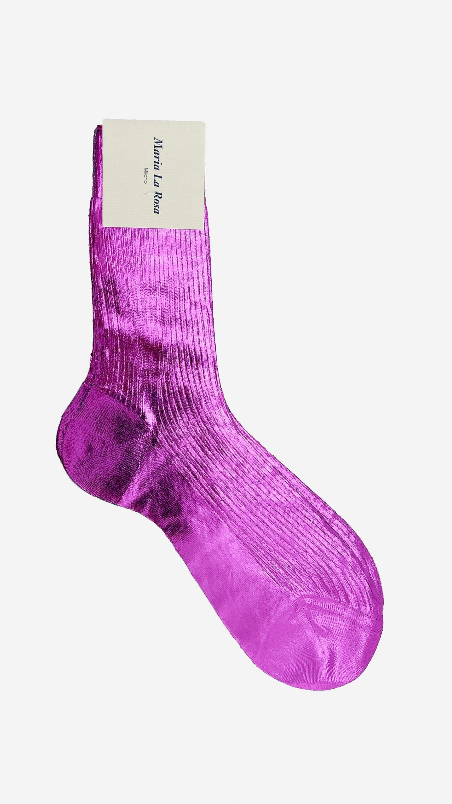 Laminated Ribbed Ankle Socks - The BLVD