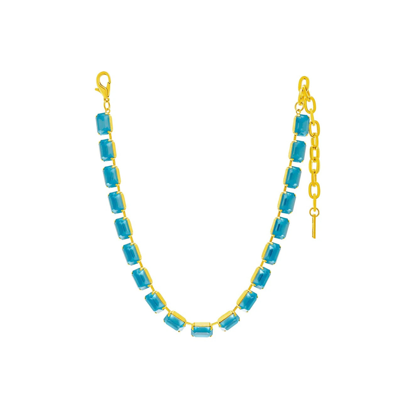 Jabari Necklacein Aquamarine Matt
