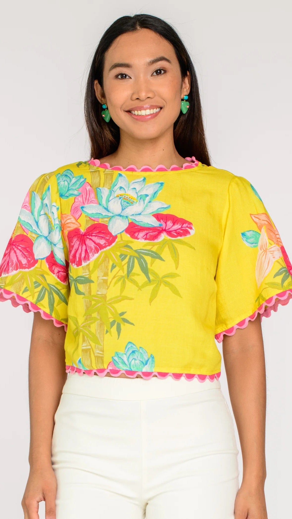 Paloma Top Tropical Bamboo