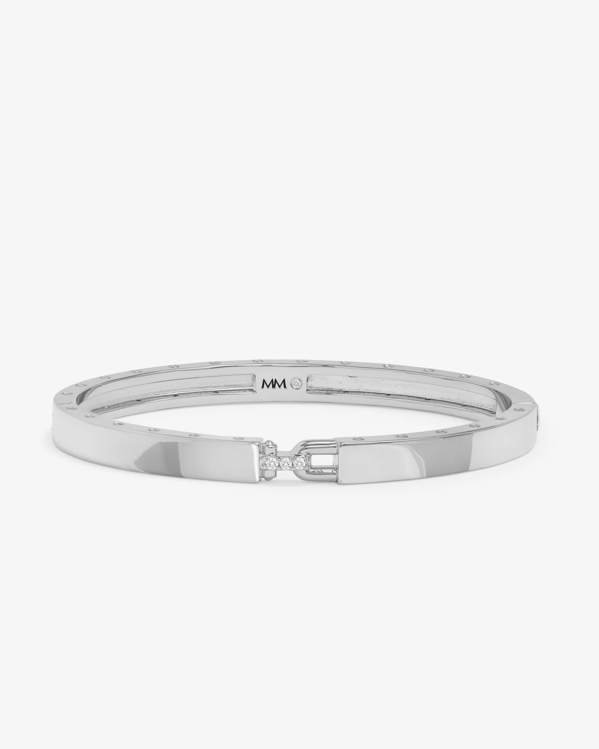 Ashley Lock Cuff 6mm jewelry detail - styled view - BLVD Boutik
