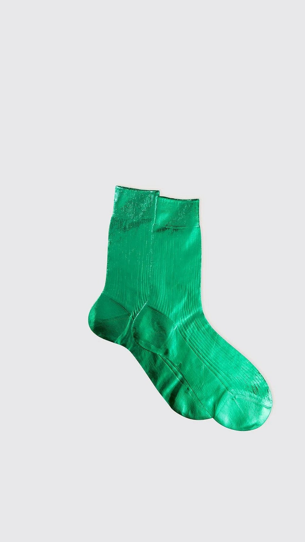 Laminated Ribbed Ankle Socks - The BLVD