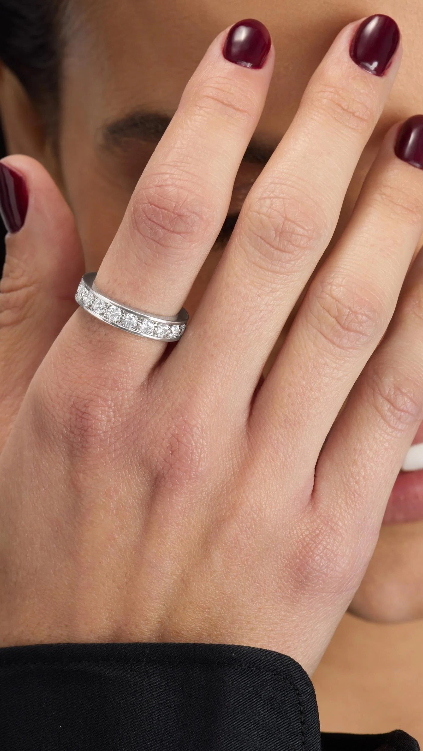 Ashley Infinity ring jewelry detail - lifestyle view - BLVD Boutik