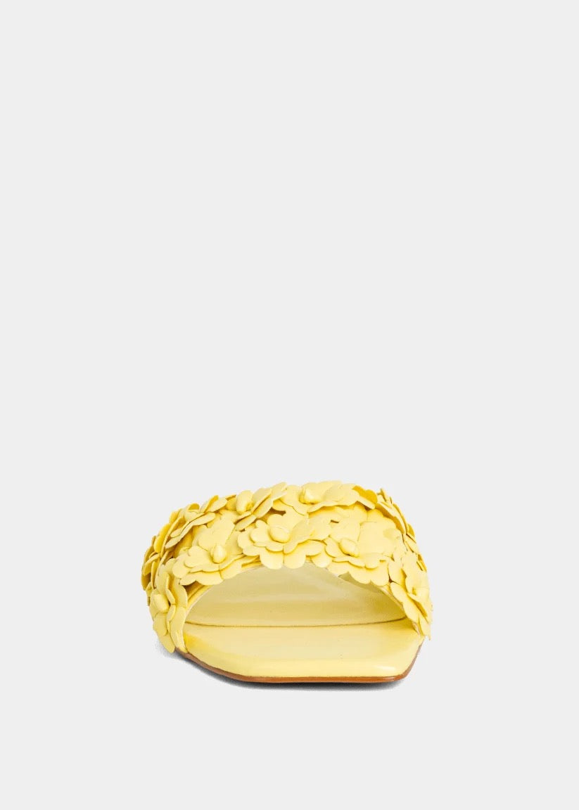 Camillia Flower Slide/Yellow - The BLVD