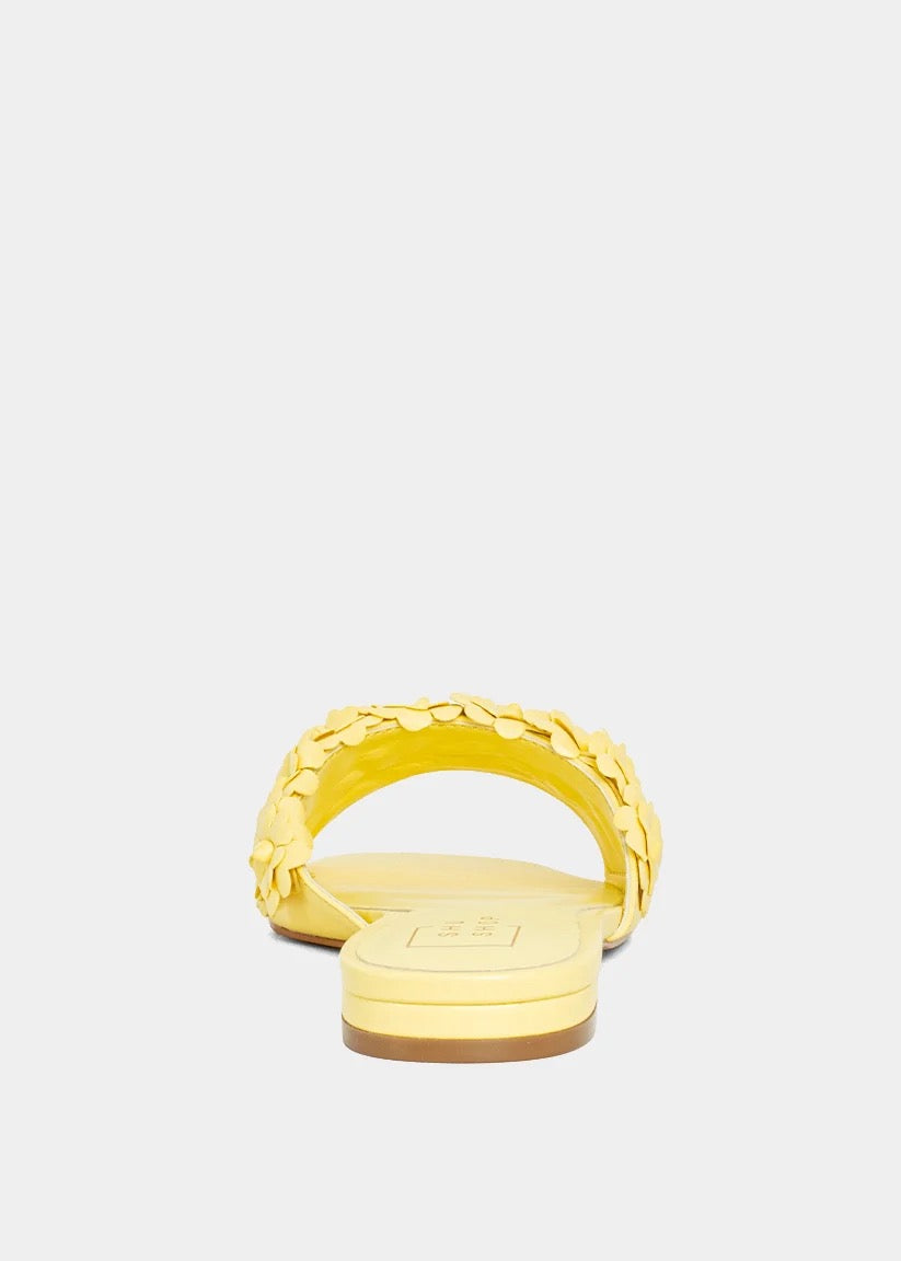 Camillia Flower Slide/Yellow - The BLVD
