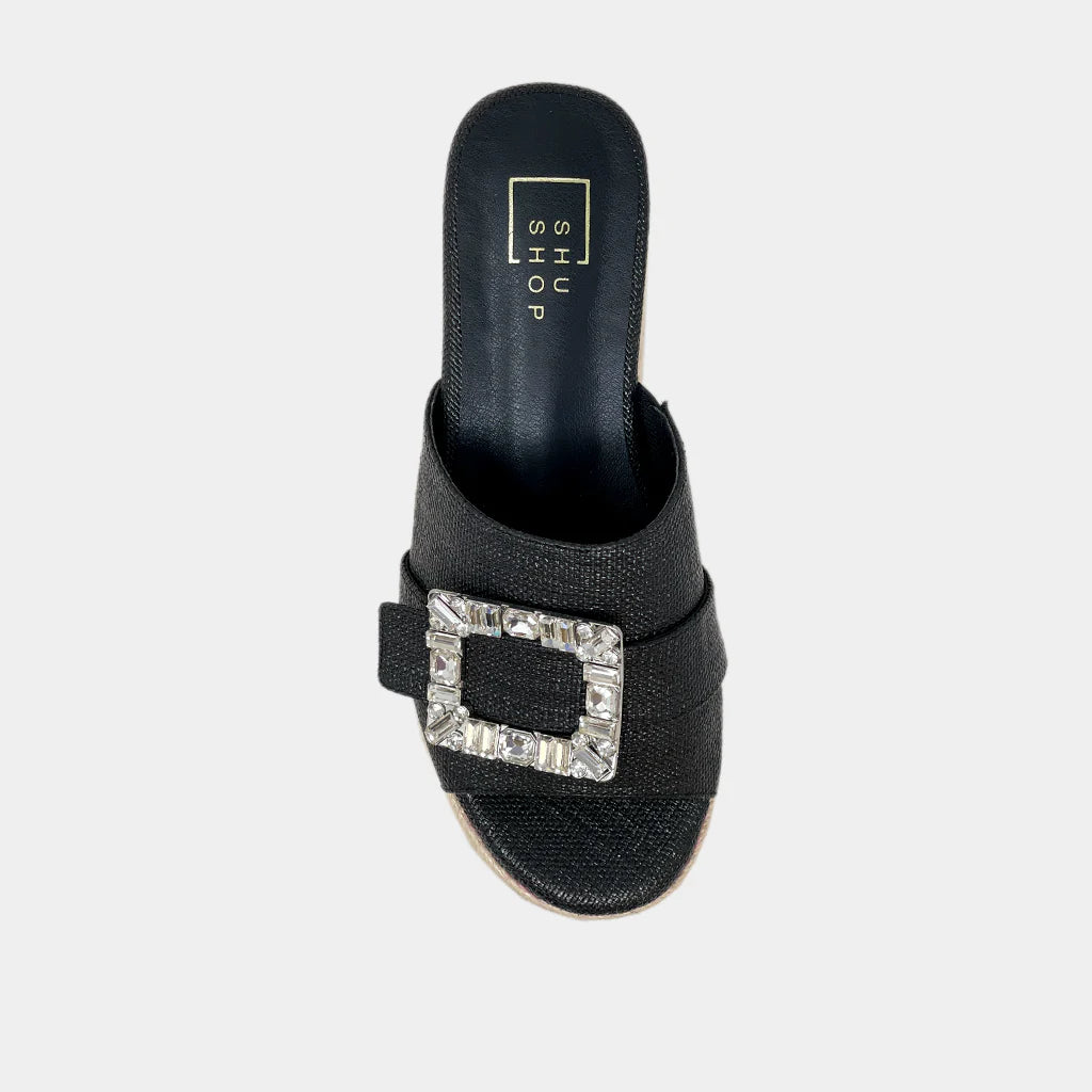 Kelly Shoe w/Jewel/Black