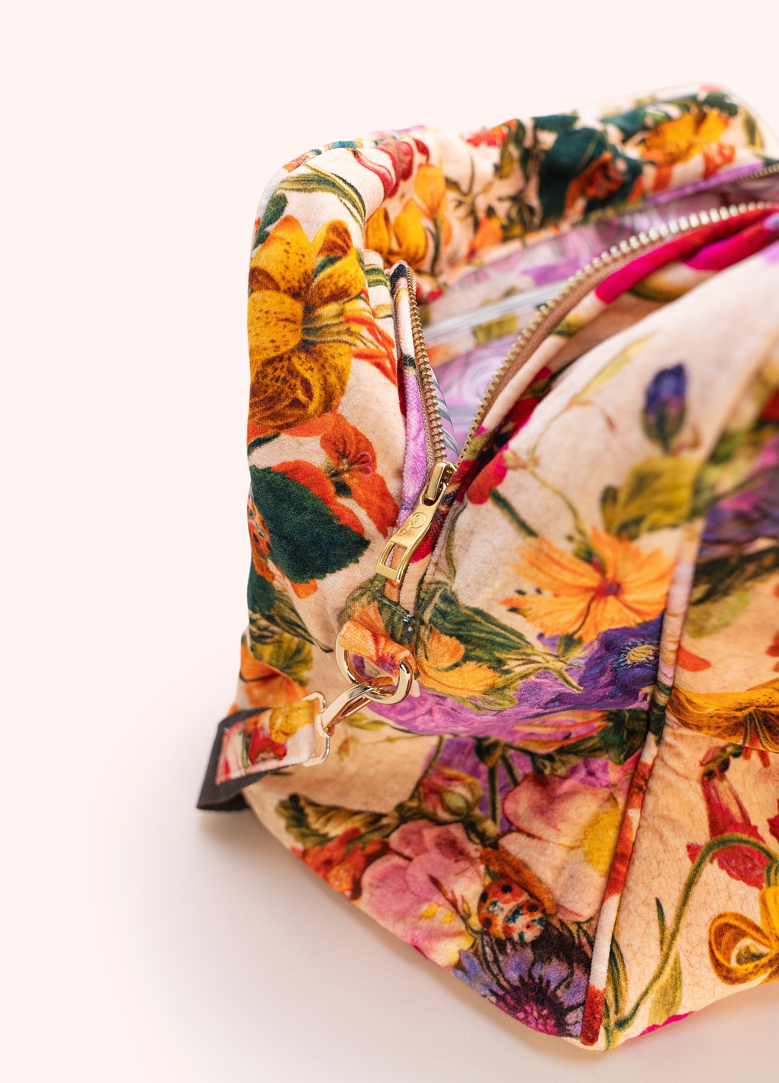 Cream Luxe Weekender Bag