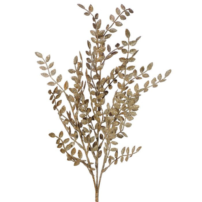 Sparkling Glitter Mini Ruscus Spray Gold - Regency