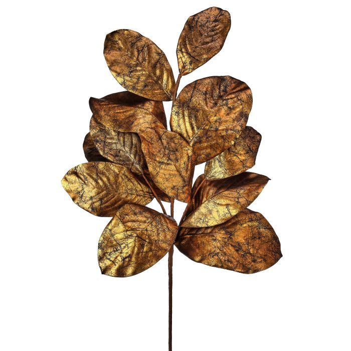 Gilded Magnolia Leaf Spray Gold - Regency
