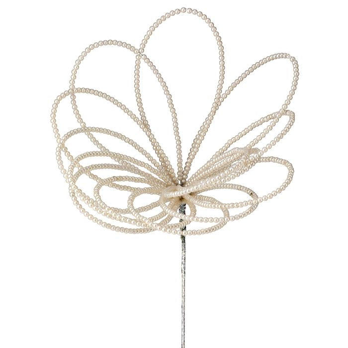 Pearl Bead Wire Spray Pearl White - Regency
