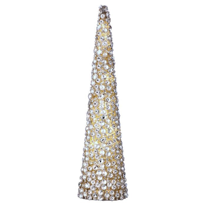 LED Faux Diamond Cone Tree Clear Silver - Regency