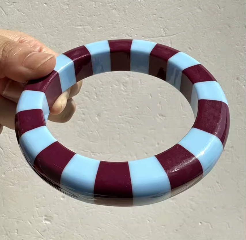 Striped Resin Bracelet