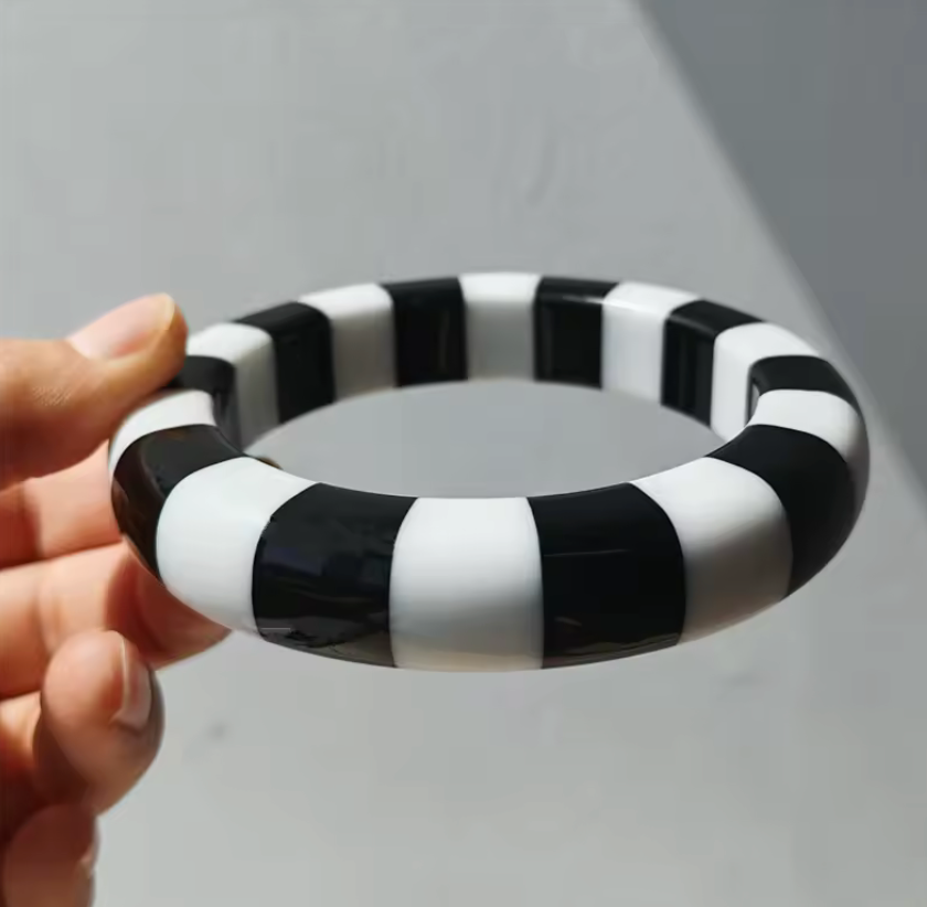 Striped Resin Bracelet