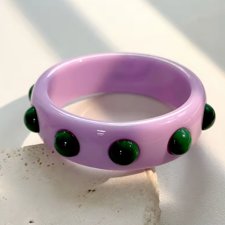 Bubble Dot Resin Bracelets-Size S/M