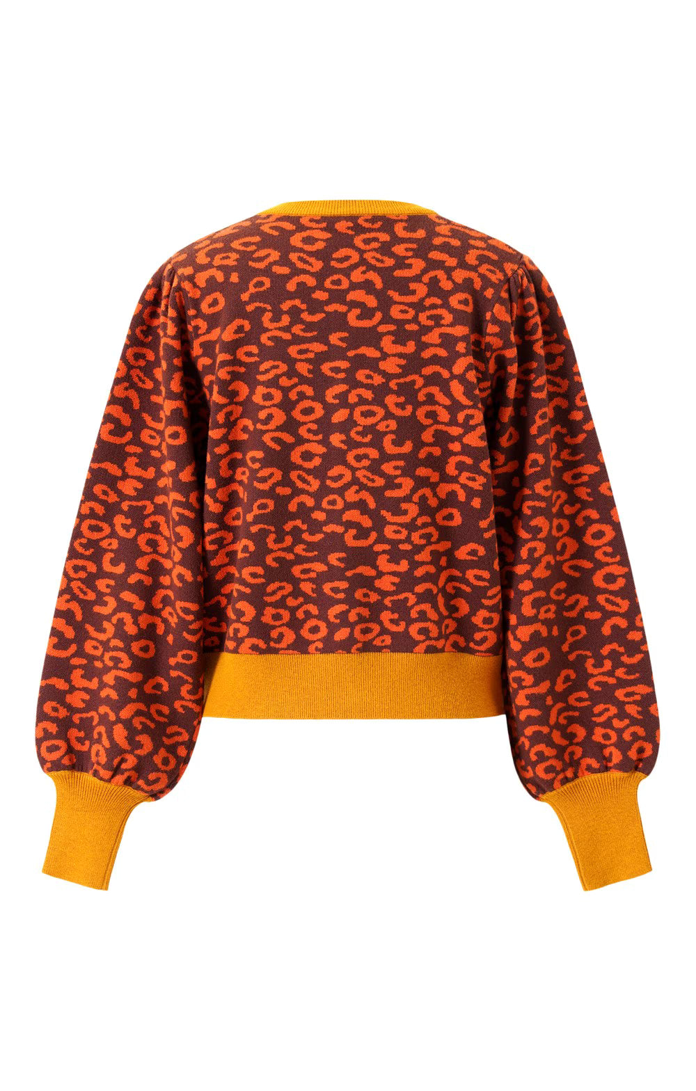 Sherry Leopard Cardigan/Chocolate Sauce
