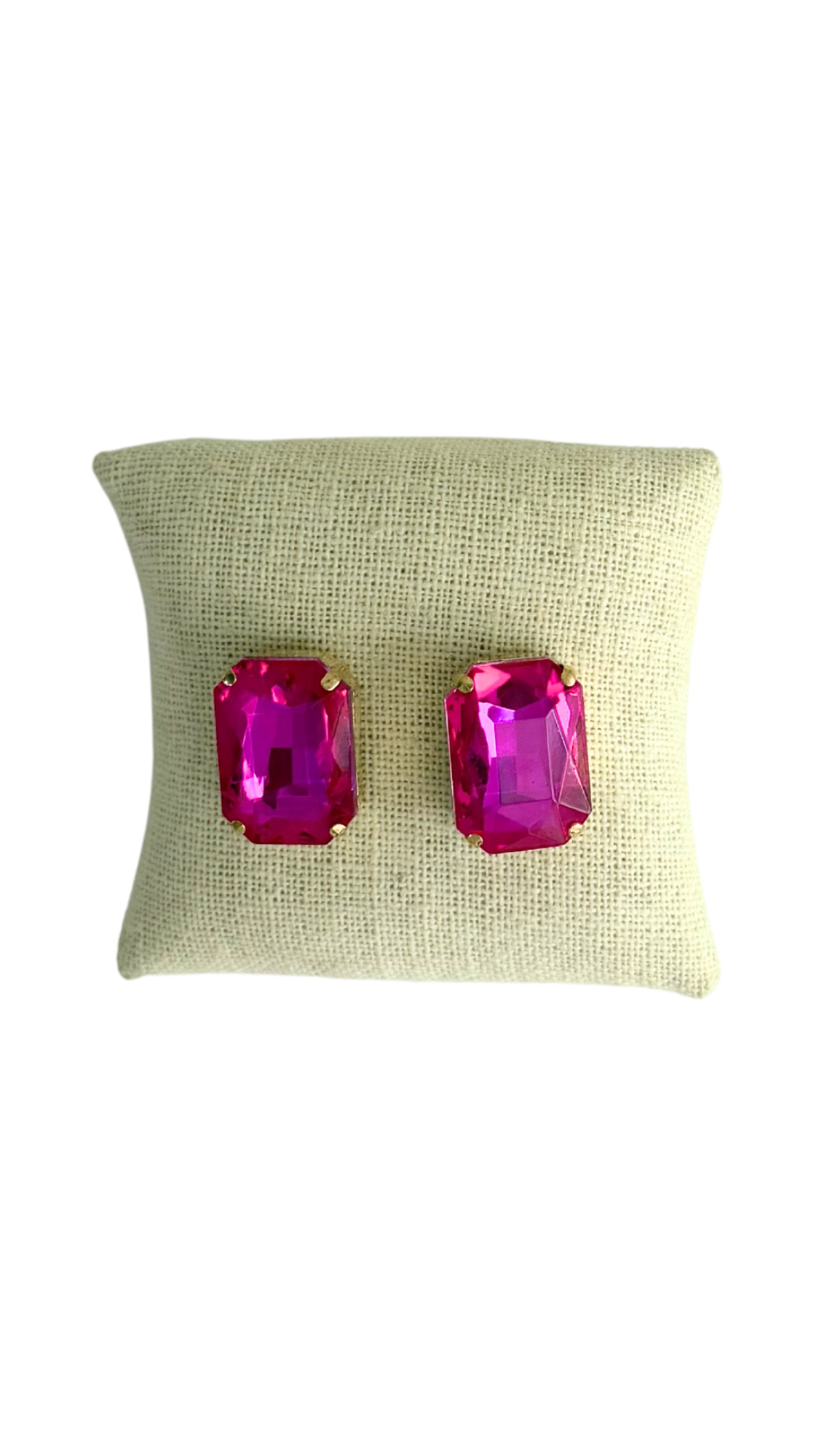 Rhinestone Earrings Large