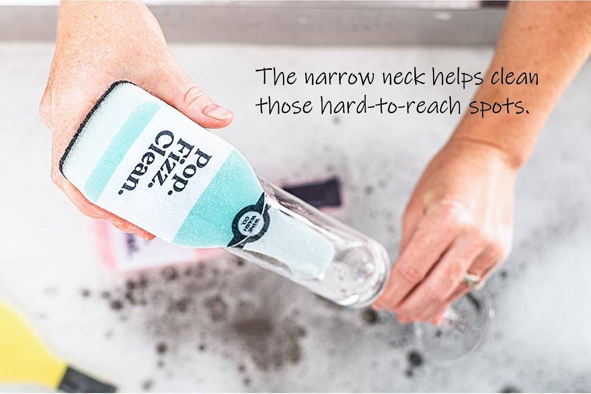 Scrubbly kitchen sponge Pop Fizz product photo - in use view - BLVD Boutik