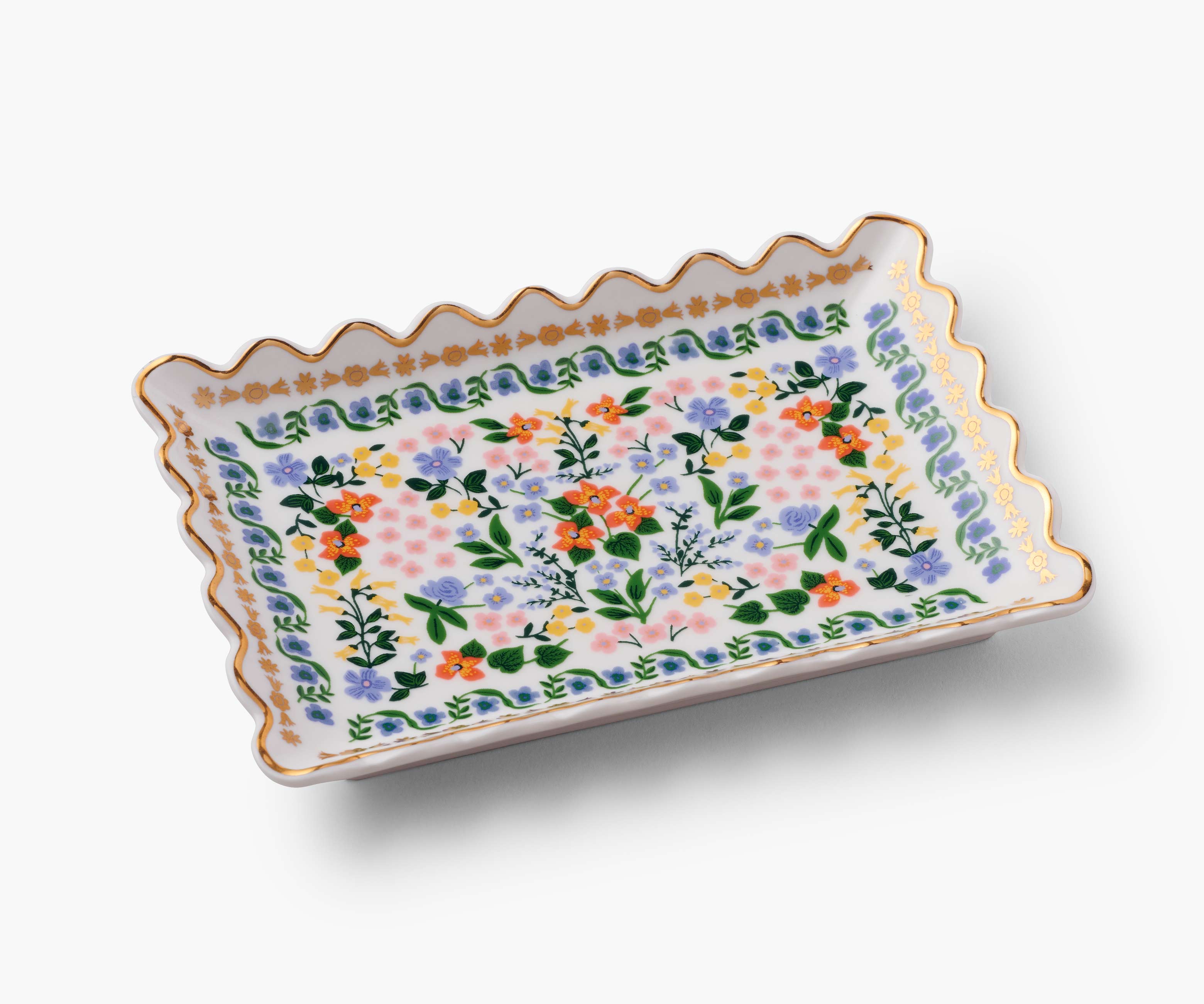 Wildwood porcelain catchall tray product photo - full view - BLVD Boutik