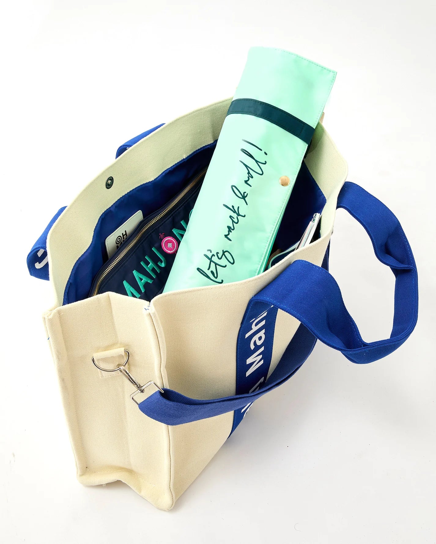 Blue Mahj It All Bag