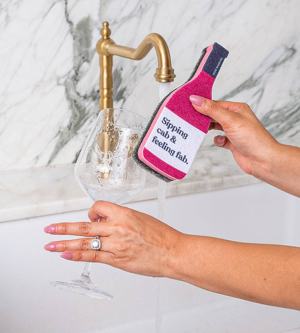 Scrubbly sponge Cabernet product photo - detail view - BLVD Boutik