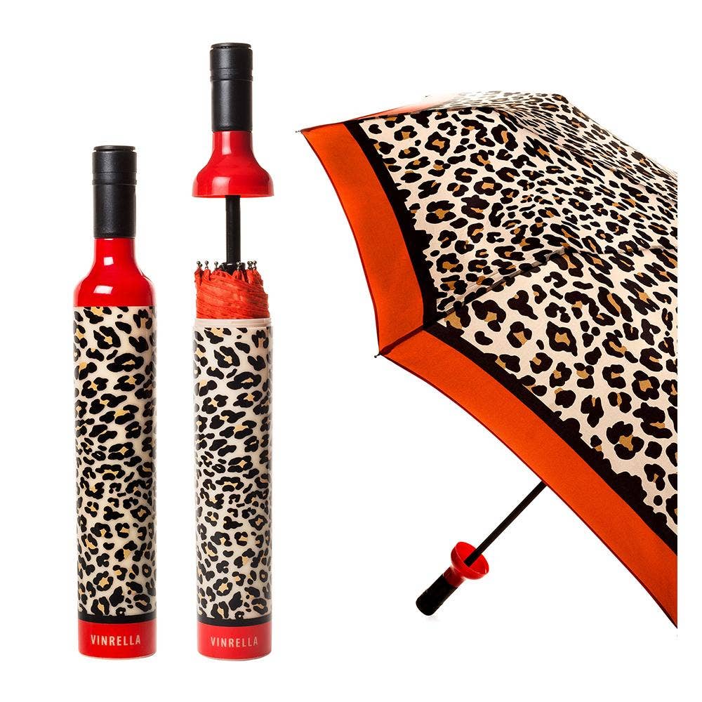 Leopard Print Bottle Umbrella - The BLVD