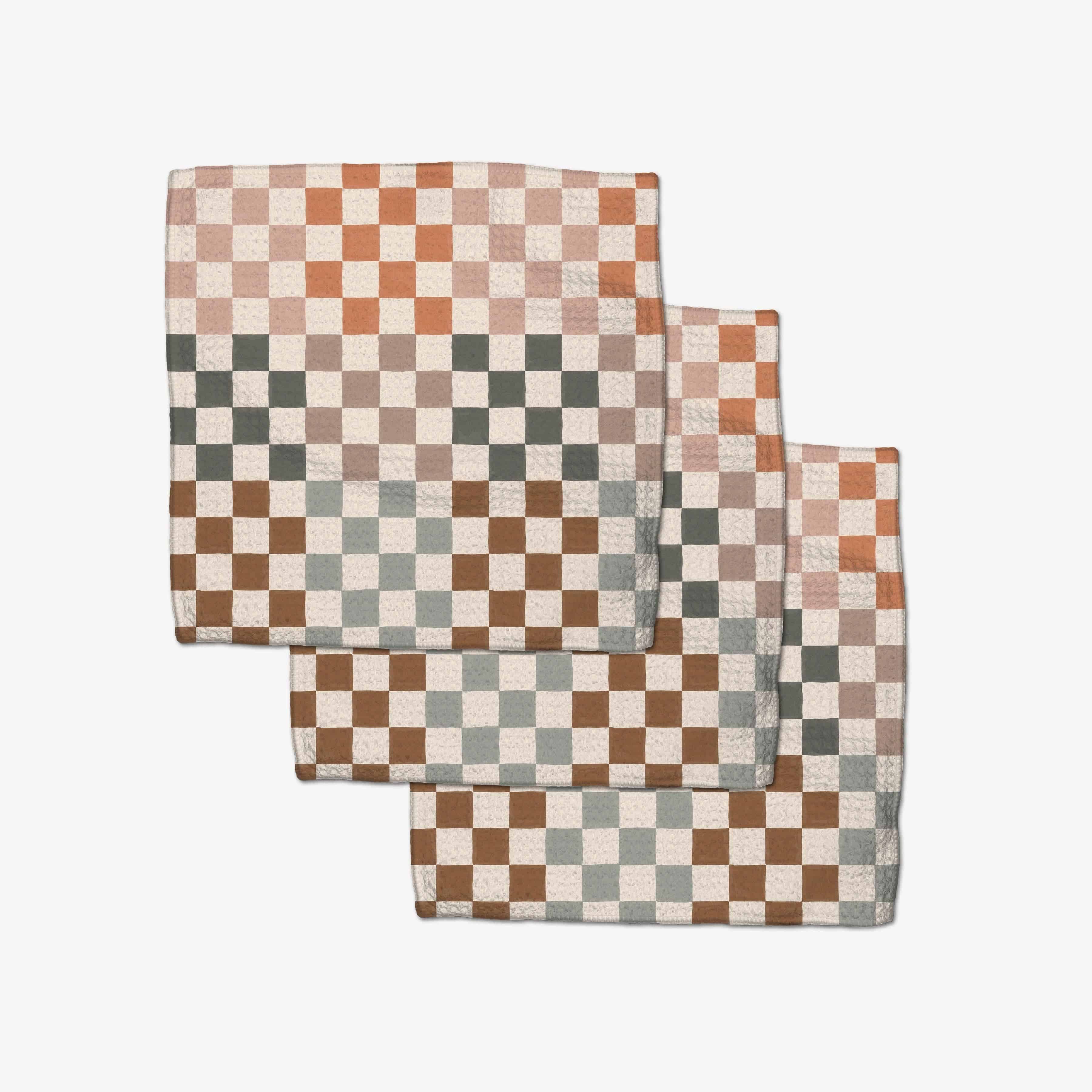 Autumn Checkers Dishcloth Set - The BLVD