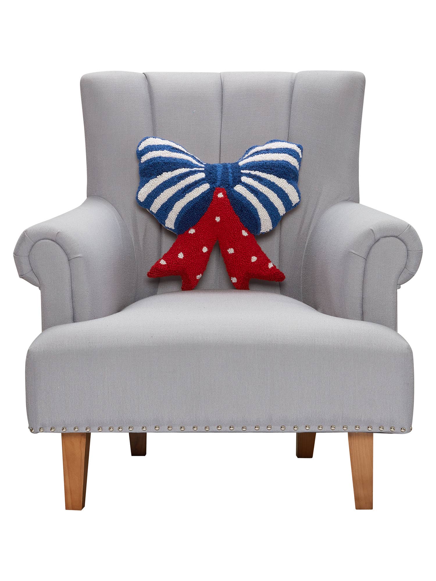 Shaped Patriotic Bow Hook Pillow - The BLVD
