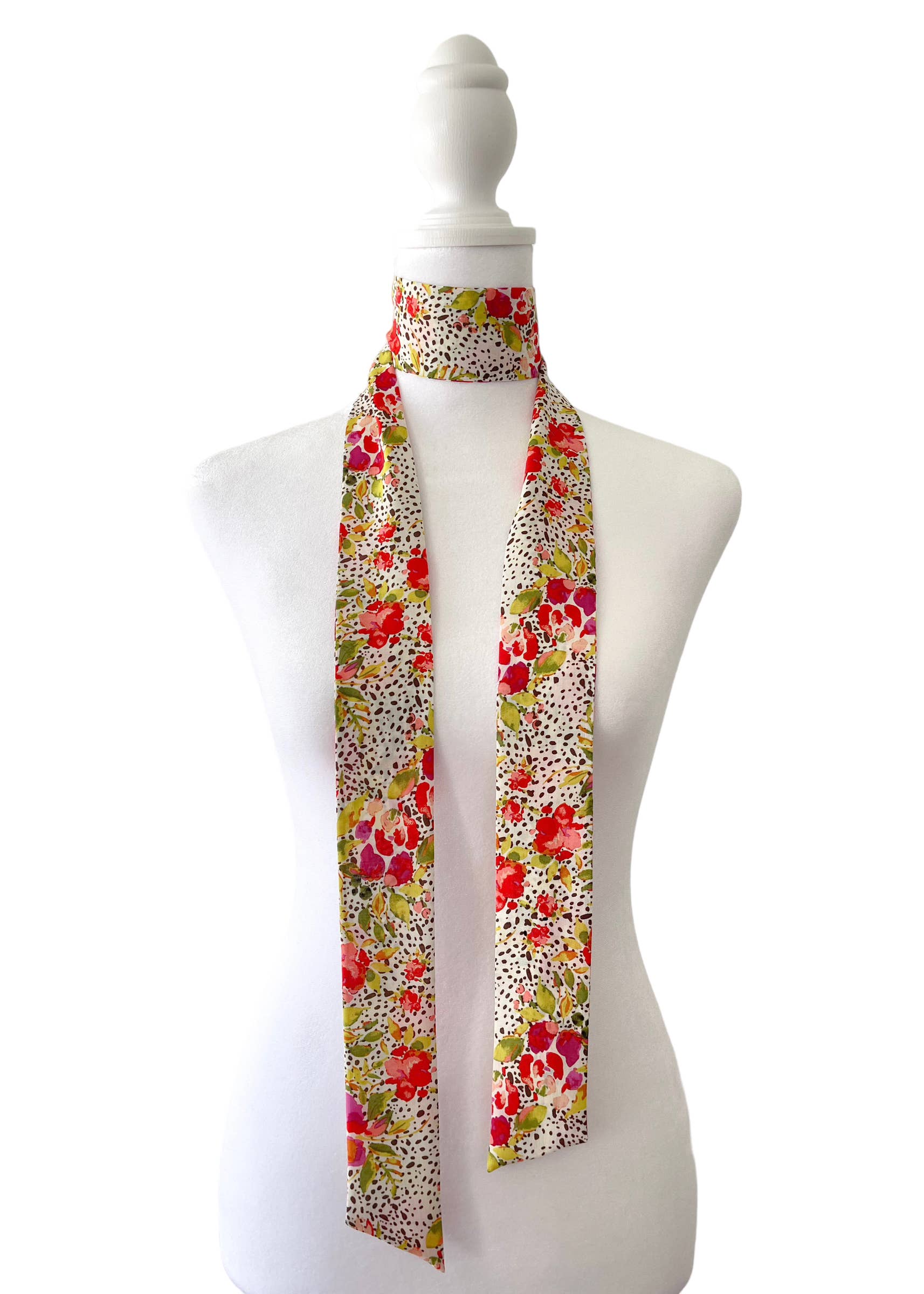 Spotted Garden Bow Scarf | Classic - The BLVD