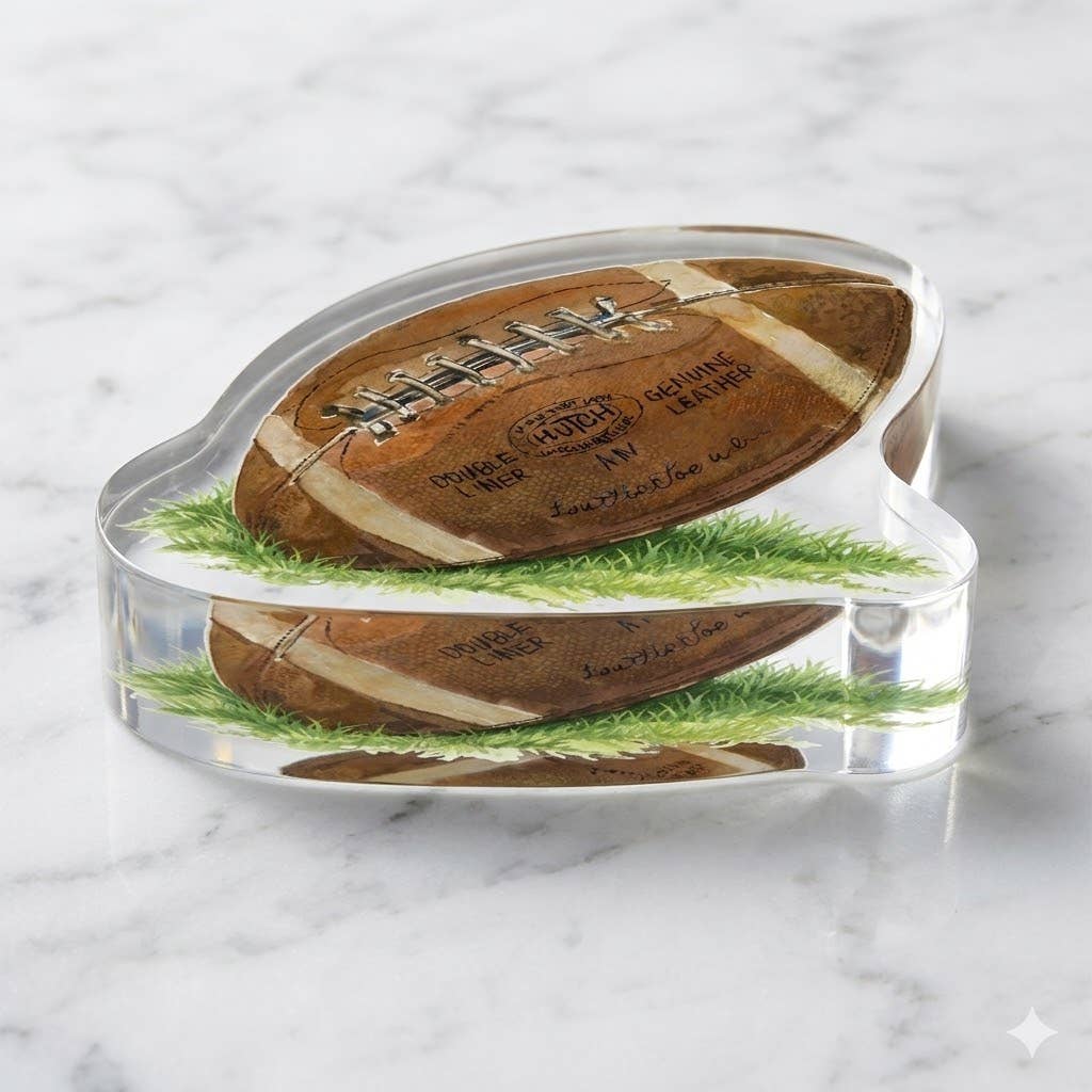 Acrylic Napkin Weight, Football
