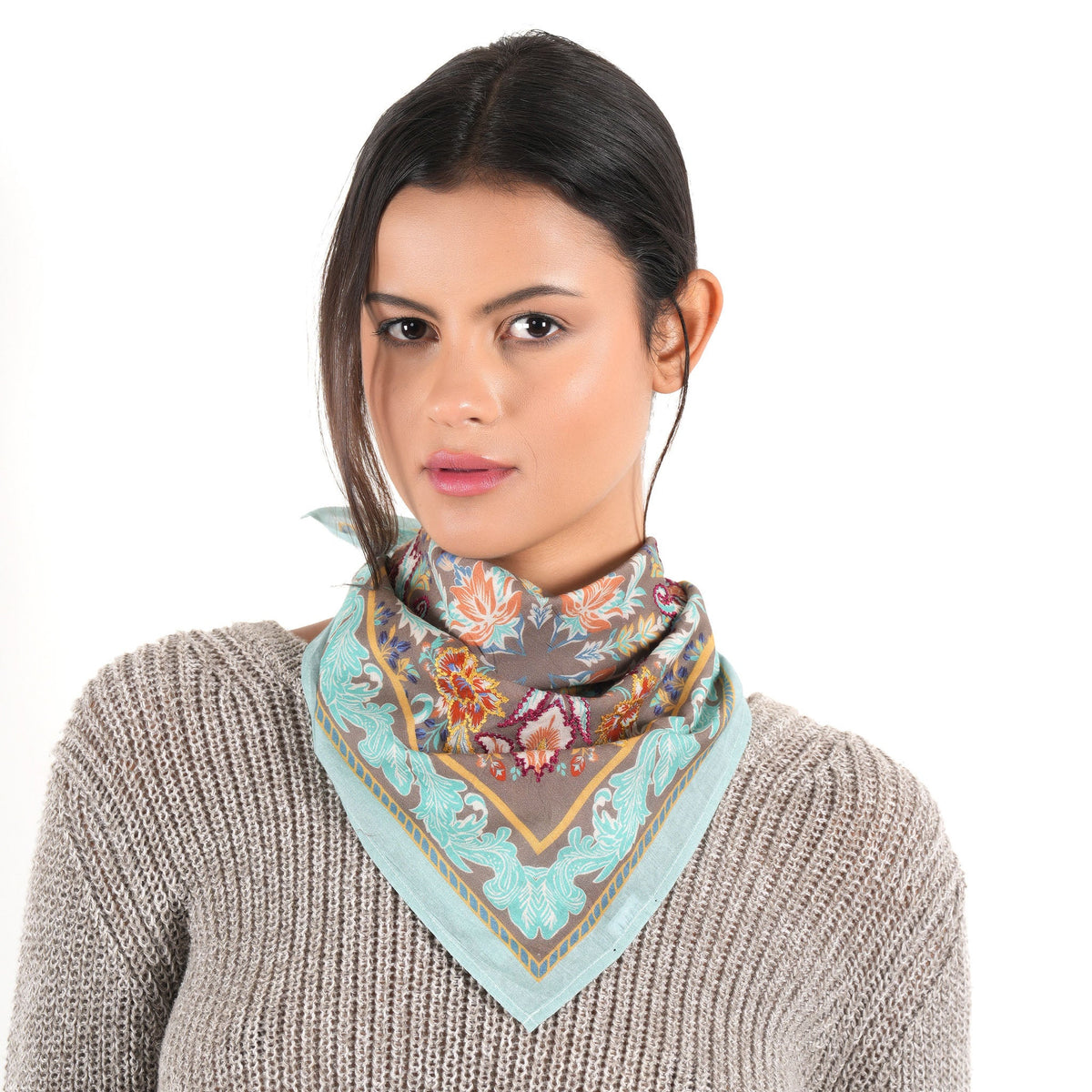 Floralia bandana in ash mocha, alternate view