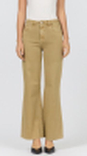 DPM55C362KAK Khaki Fiona High-Rise Wide-Leg Jean - Dear John