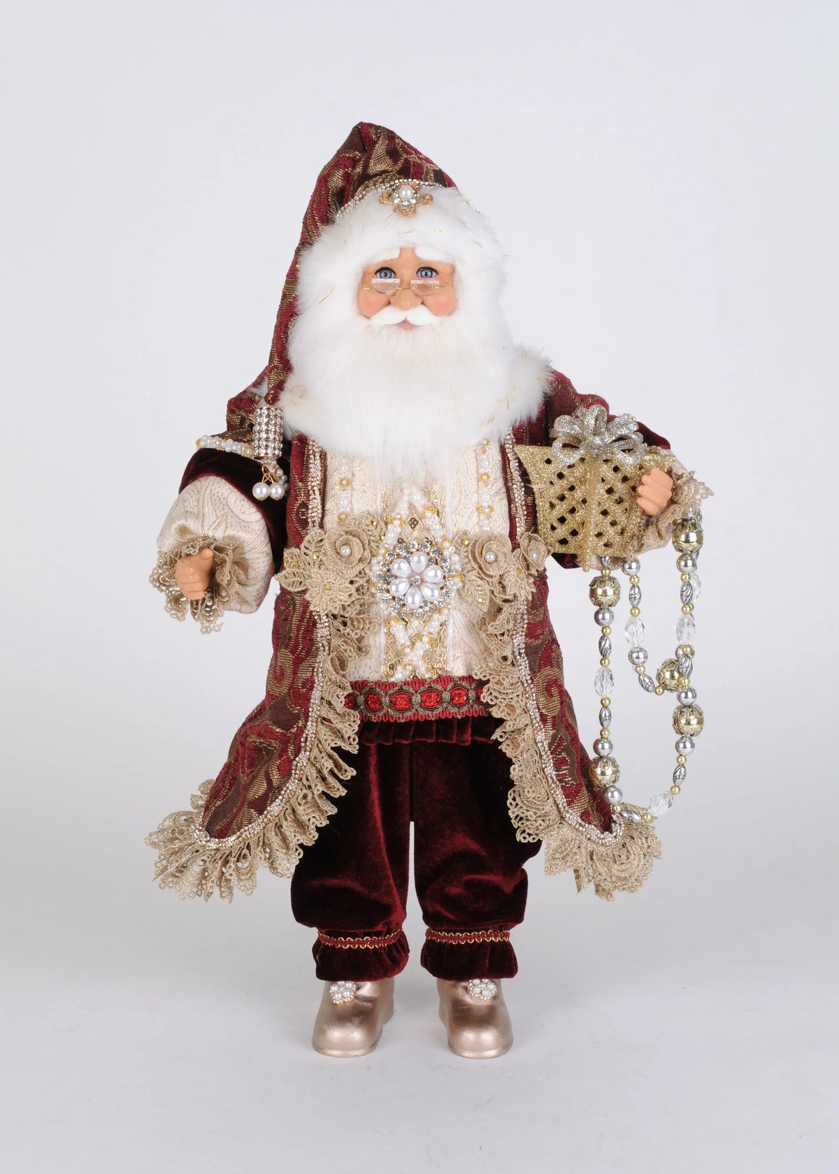Karen Didion Grand Victorian Santa collectible Christmas figure, full view