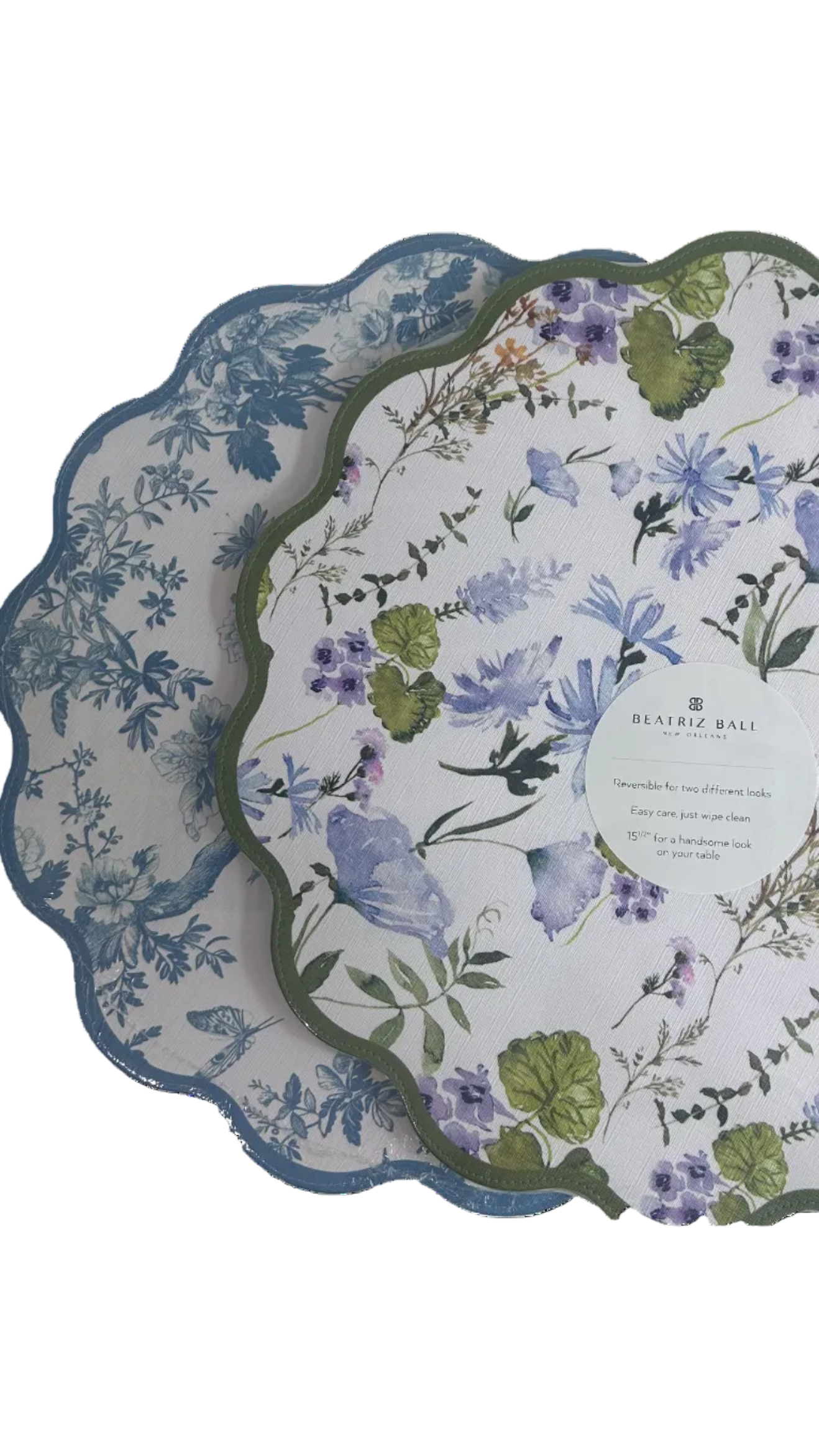 VIDA Wildflowers and Birds Reversible Placemats