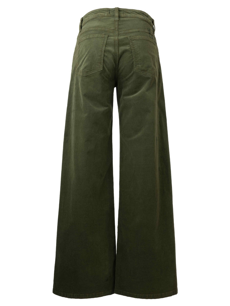 Green High Rise Wide Leg