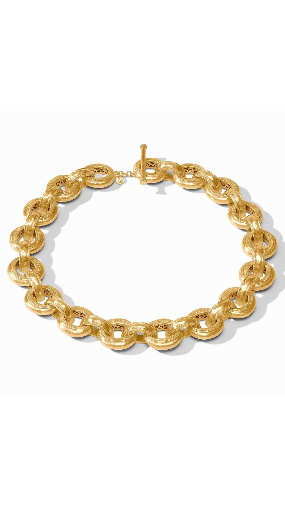 Julie Vos Cannes Demi Link Necklace in Gold - overhead