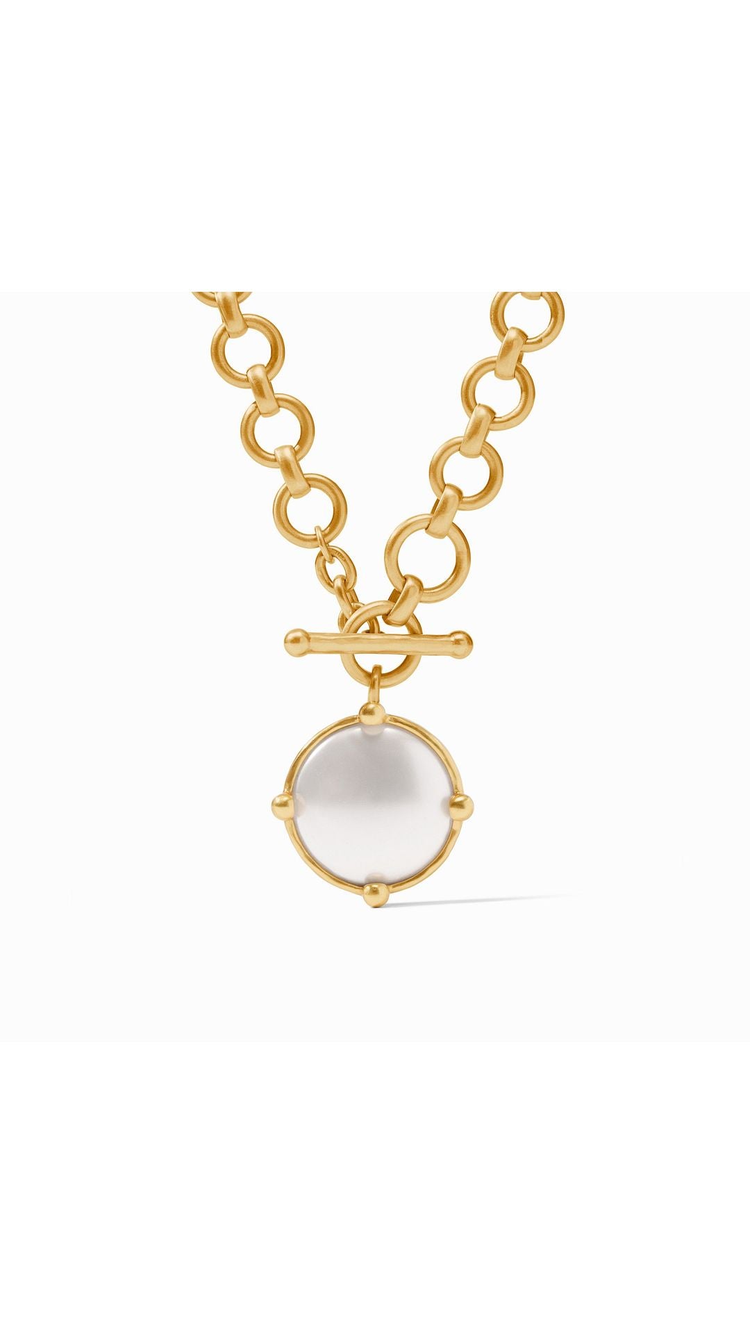 Julie Vos Honeybee Demi Necklace in Pearl - 24K gold plate
