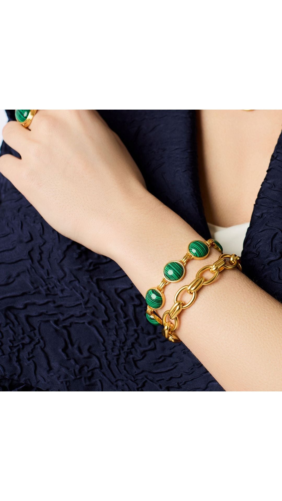 Julie Vos Essex Link Bracelet in Gold - detail