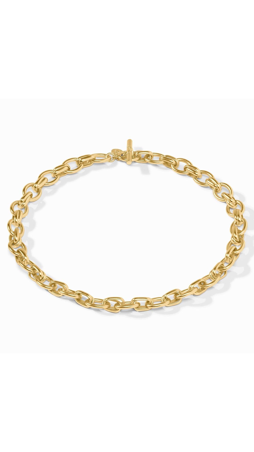 Julie Vos Essex Link Necklace in Gold - overhead