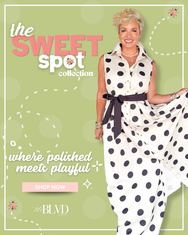 The Sweet Spot boutique summer clothing collection with feminine dresses, playful tops and warm-weather outfits