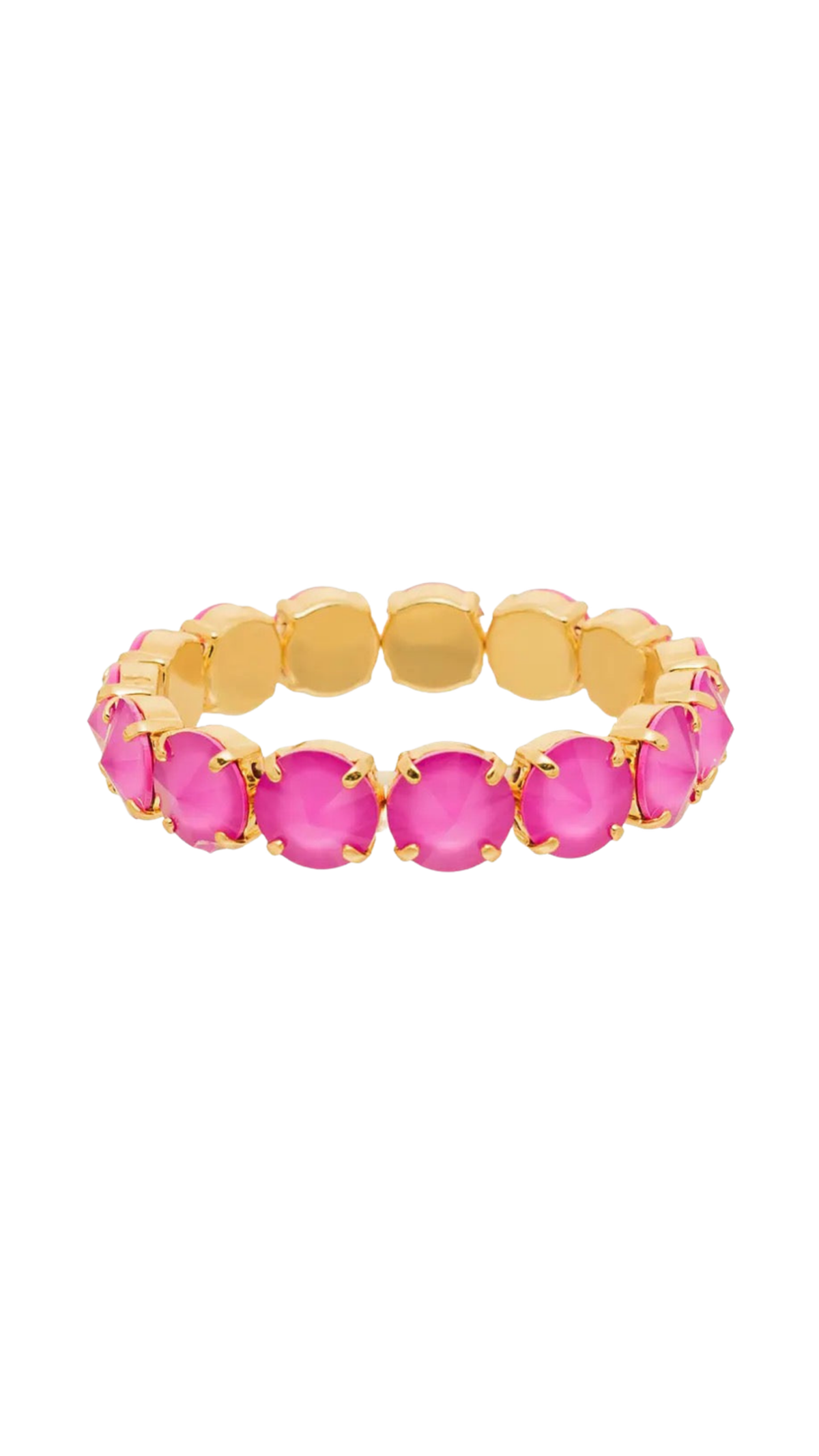 Croatia Stretch Bracelet In Ultra Orchid Small, full view on white