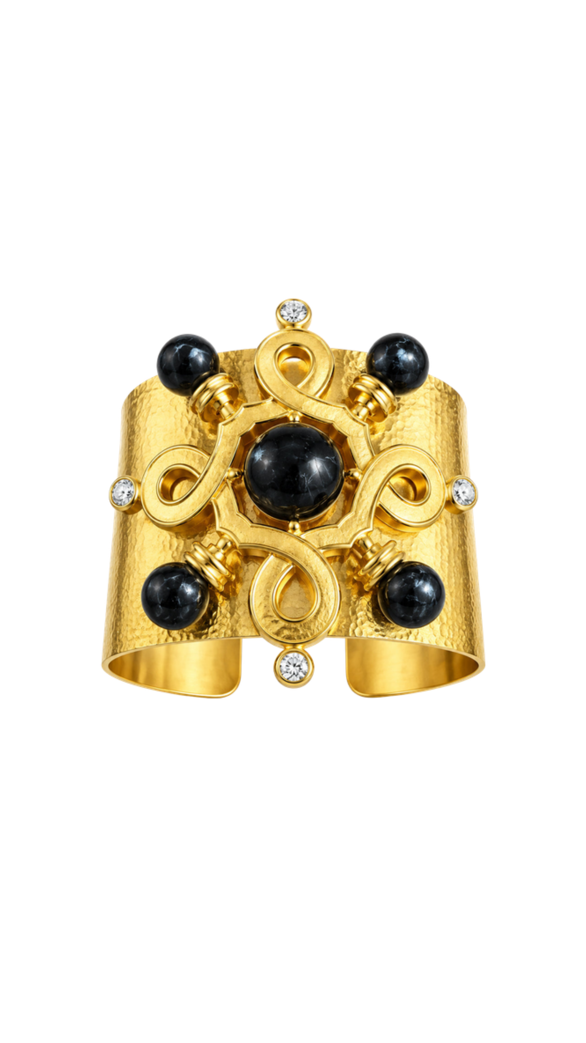 Bold Statement Cuff, full view on white