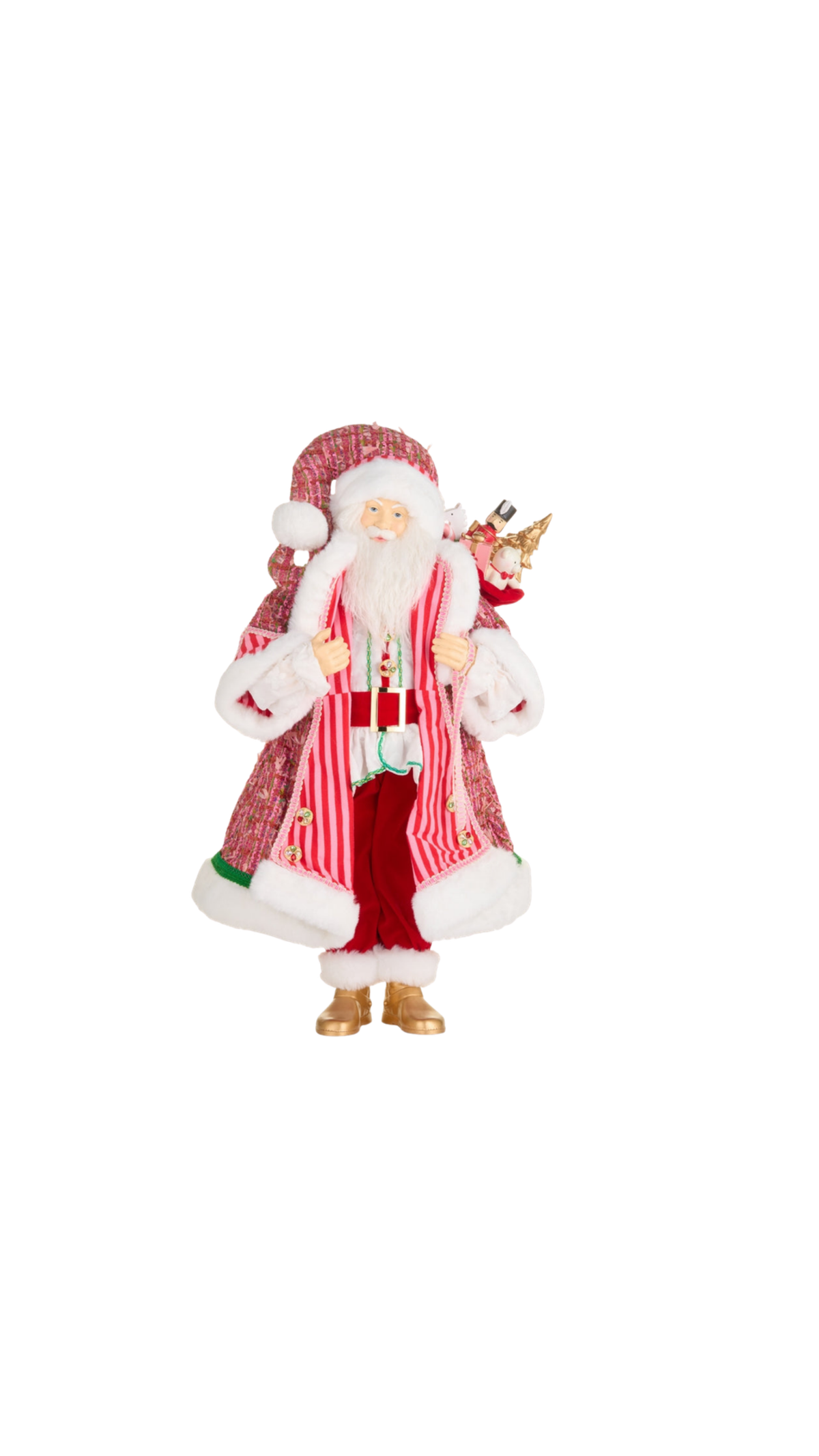 26.5" Sugar and Spice Santa, full view on white