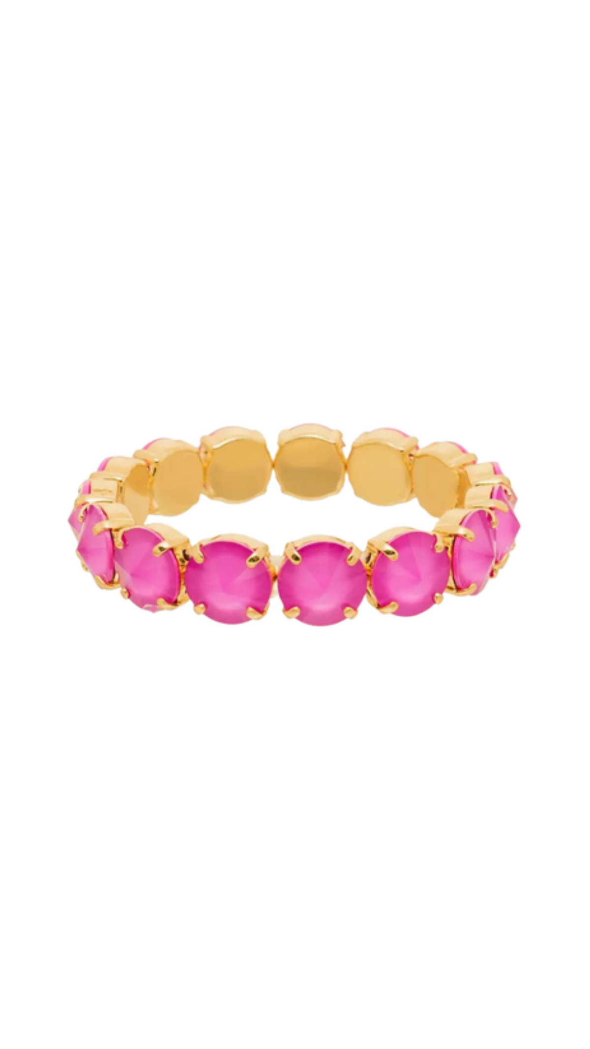 Croatia Stretch Bracelet In Ultra Orchid Small, full view on white