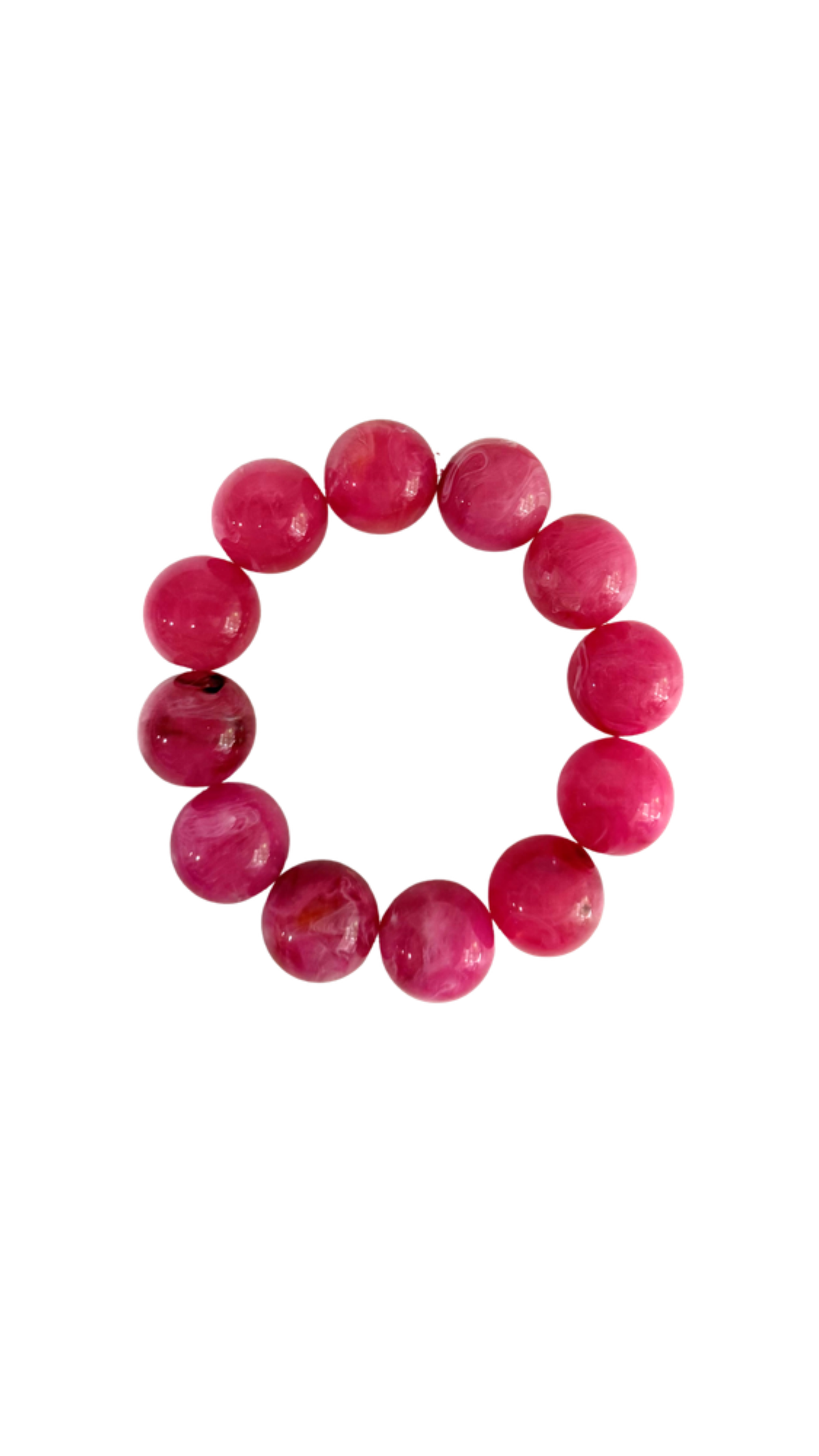 Beaded Bracelet, full view on white