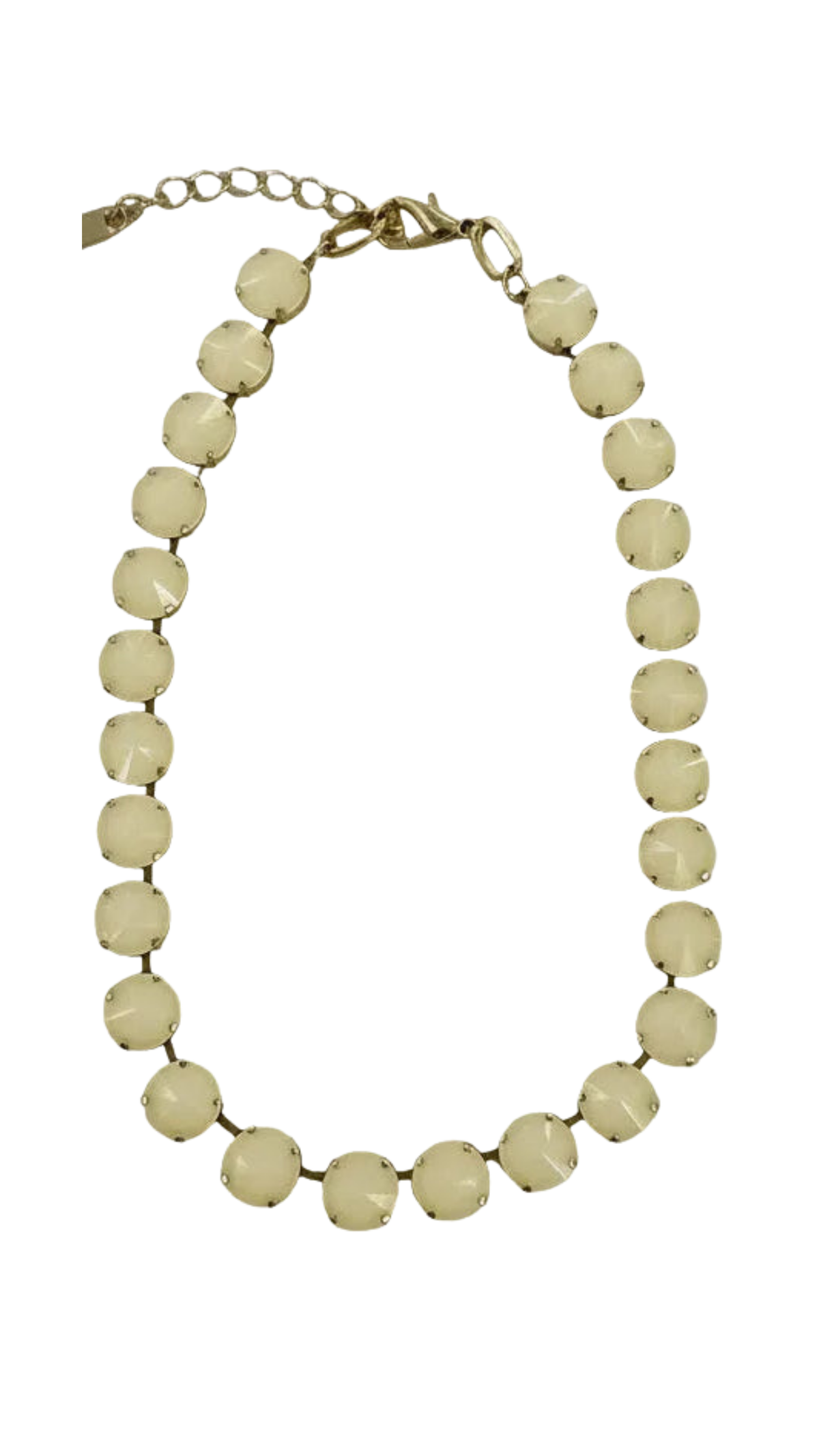 The Sofia Necklace In Canary Opal, full view on white