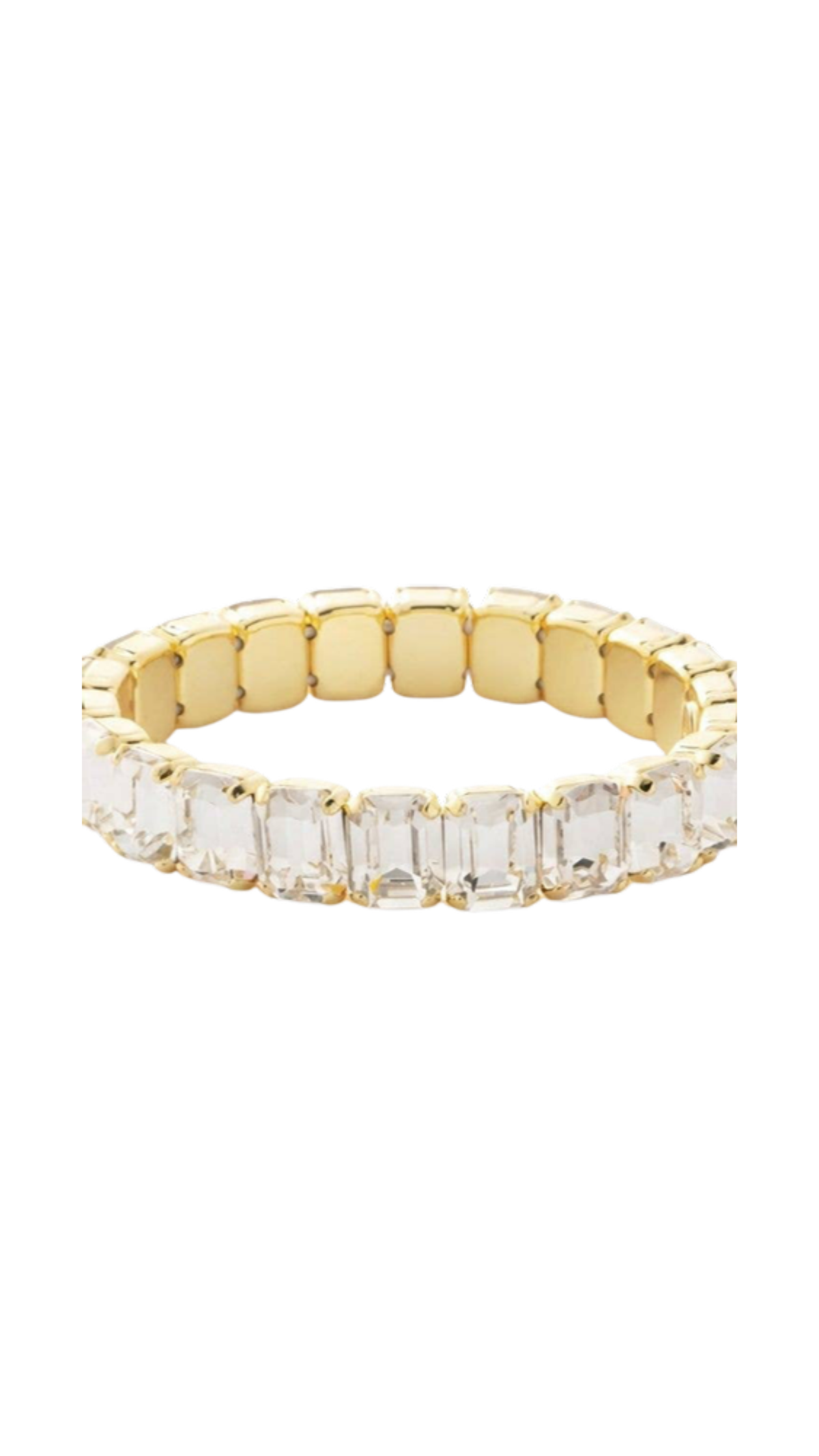 7 inch Octavia Stretch Bracelet, full view on white