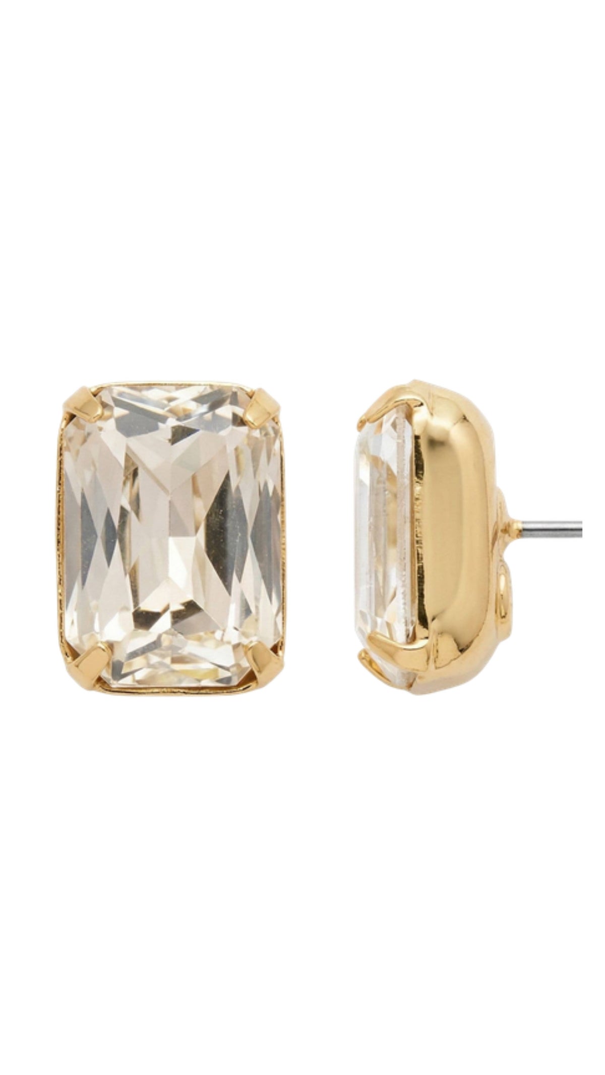 Sorrelli Everyday Stud Earrings - front and side view on white